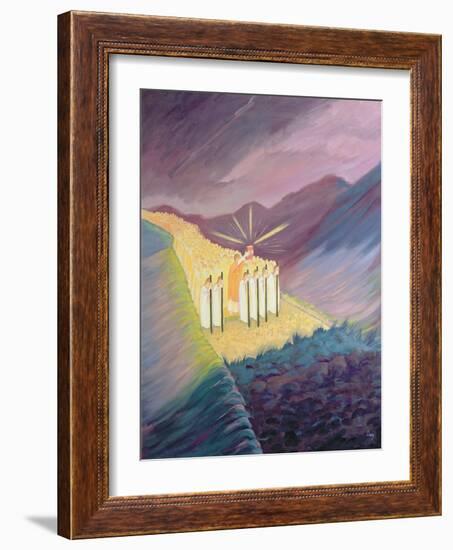 We Walk in the Sacred Tradition, Guided by the Bible and the Teaching of the Church, 1995-Elizabeth Wang-Framed Giclee Print