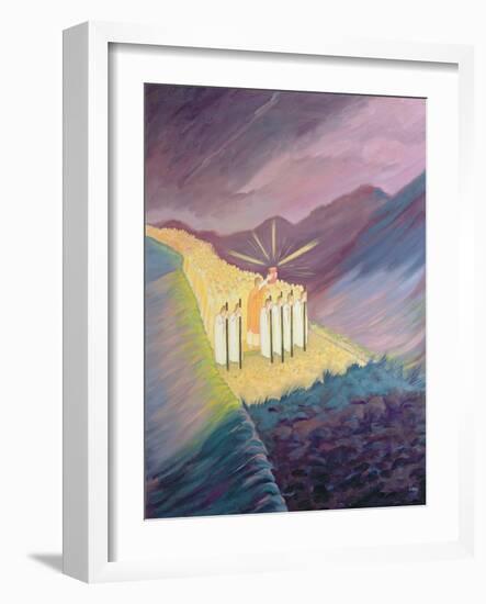 We Walk in the Sacred Tradition, Guided by the Bible and the Teaching of the Church, 1995-Elizabeth Wang-Framed Giclee Print