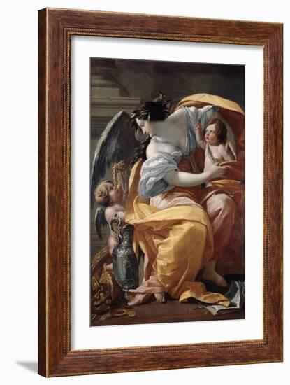 Wealth, 1640-Simon Vouet-Framed Giclee Print