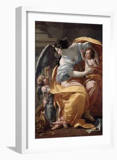 Wealth, 1640-Simon Vouet-Framed Giclee Print