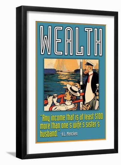 Wealth-null-Framed Art Print