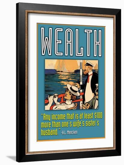 Wealth-null-Framed Art Print