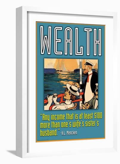 Wealth-null-Framed Art Print