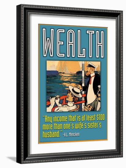 Wealth-null-Framed Art Print