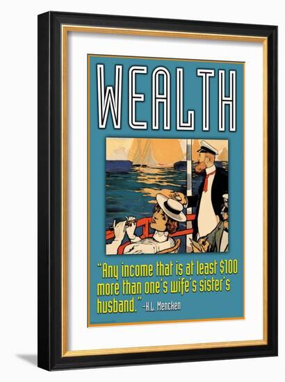 Wealth-null-Framed Art Print