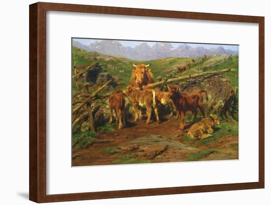 Weaning the Calves-Rosa Bonheur-Framed Art Print