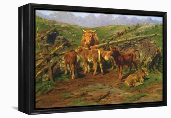 Weaning the Calves-Rosa Bonheur-Framed Stretched Canvas