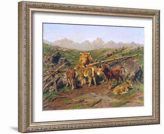 Weaning the Calves-Rosa Bonheur-Framed Giclee Print