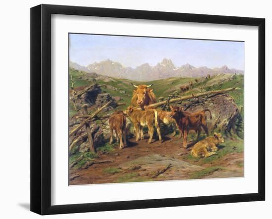 Weaning the Calves-Rosa Bonheur-Framed Giclee Print