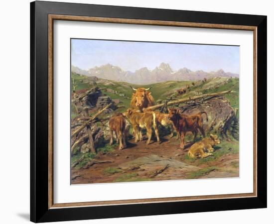 Weaning the Calves-Rosa Bonheur-Framed Giclee Print