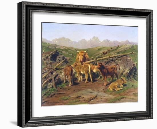 Weaning the Calves-Rosa Bonheur-Framed Giclee Print