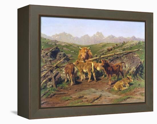 Weaning the Calves-Rosa Bonheur-Framed Premier Image Canvas