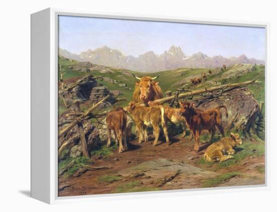 Weaning the Calves-Rosa Bonheur-Framed Premier Image Canvas