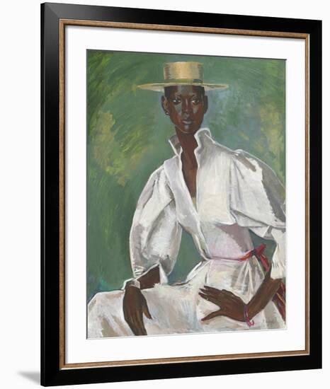 Wearing Boater-Boscoe Holder-Framed Premium Giclee Print