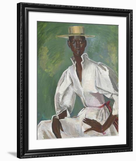 Wearing Boater-Boscoe Holder-Framed Premium Giclee Print