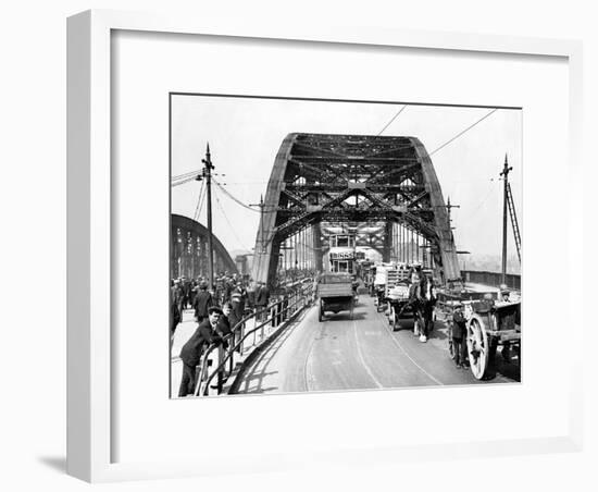 Wearmouth Bridge in Sunderland in the 1930s-Staff-Framed Photographic Print