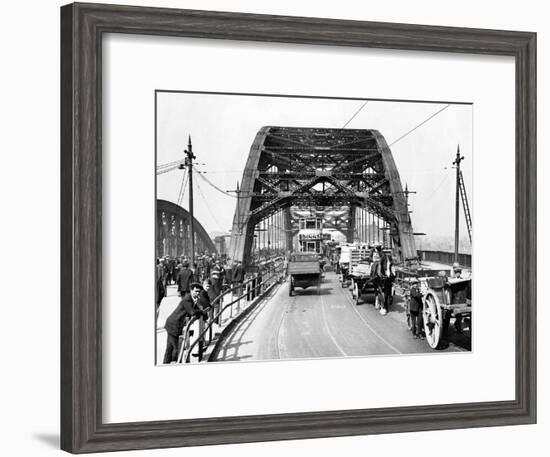 Wearmouth Bridge in Sunderland in the 1930s-Staff-Framed Photographic Print