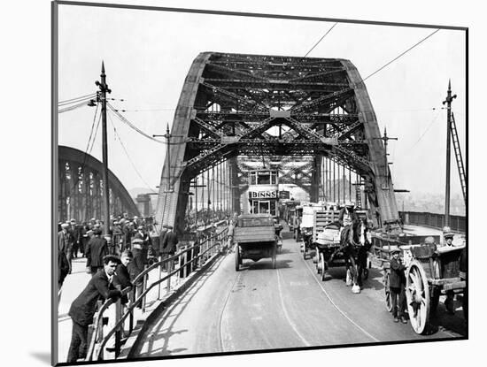 Wearmouth Bridge in Sunderland in the 1930s-Staff-Mounted Photographic Print