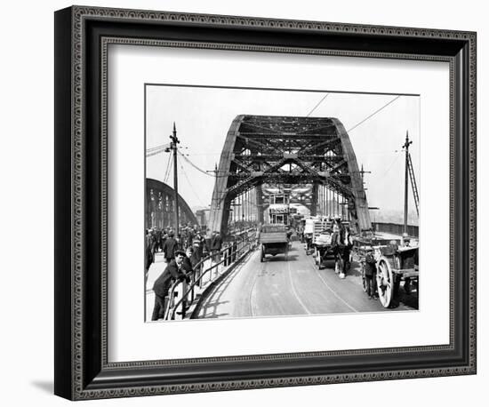 Wearmouth Bridge in Sunderland in the 1930s-Staff-Framed Photographic Print