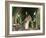 Weasel (Mustela Nivalis) Looking Out of Hole on Woodland Floor with Snowdrops-Paul Hobson-Framed Photographic Print