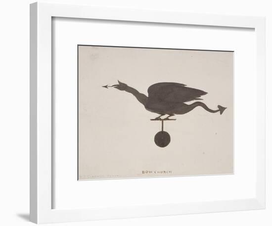 Weather Vane from St Mary-Le-Bow, London, C1850-JS Gardener-Framed Giclee Print