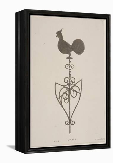 Weather Vane from St Stephen, Coleman Street, London, C1850-JS Gardener-Framed Premier Image Canvas