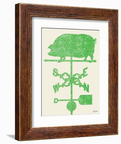 Weather Vane Hog-Tina Carlson-Framed Premium Giclee Print