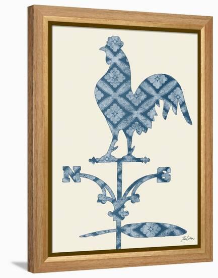 Weather Vane Rooster-Tina Carlson-Framed Stretched Canvas