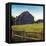 Weathered Barns Navy-David Carter Brown-Framed Stretched Canvas