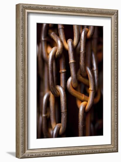 Weathered Chains-Melissa McClain-Framed Art Print