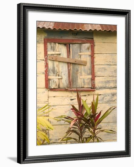 Weathered Cottage of Marie-Galante Island, Guadaloupe, Caribbean-Walter Bibikow-Framed Photographic Print