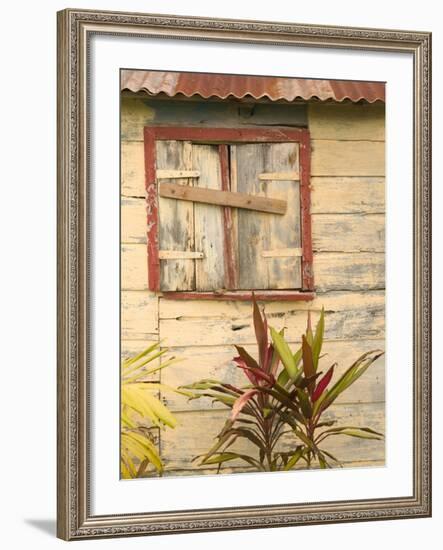 Weathered Cottage of Marie-Galante Island, Guadaloupe, Caribbean-Walter Bibikow-Framed Photographic Print