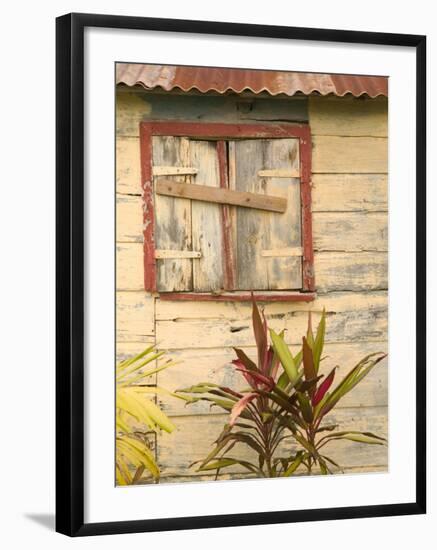 Weathered Cottage of Marie-Galante Island, Guadaloupe, Caribbean-Walter Bibikow-Framed Photographic Print