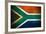 Weathered Flag Of South Africa, Fabric Textured-Gilmanshin-Framed Premium Giclee Print