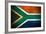 Weathered Flag Of South Africa, Fabric Textured-Gilmanshin-Framed Premium Giclee Print