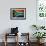 Weathered Flag Of South Africa, Fabric Textured-Gilmanshin-Framed Premium Giclee Print displayed on a wall