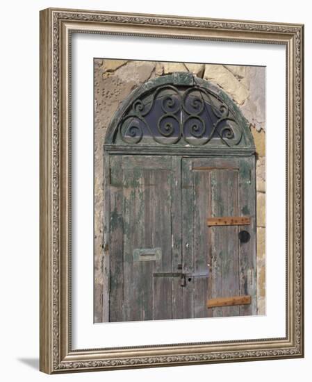 Weathered old door, Valletta, Malta-Alan Klehr-Framed Photographic Print