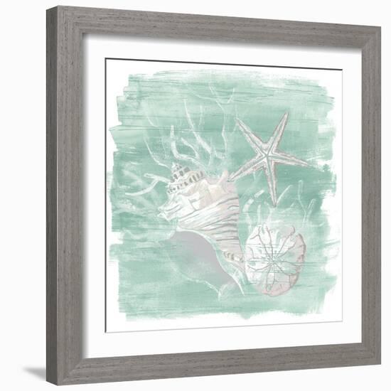 Weathered Shell Assortment I-June Vess-Framed Art Print