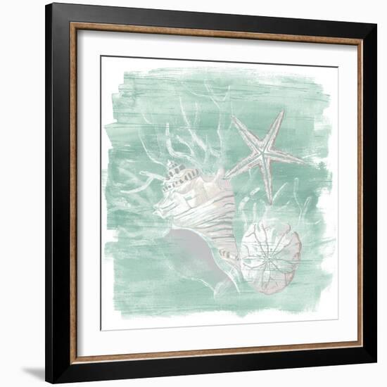 Weathered Shell Assortment I-June Vess-Framed Art Print