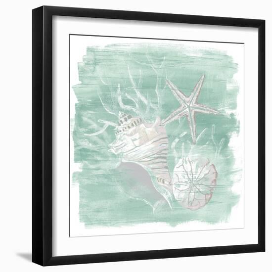 Weathered Shell Assortment I-June Vess-Framed Art Print