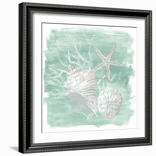 Weathered Shell Assortment I-June Vess-Framed Art Print