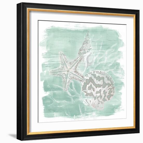 Weathered Shell Assortment II-June Vess-Framed Art Print