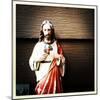 Weathered Statue of Jesus-pablo guzman-Mounted Photographic Print