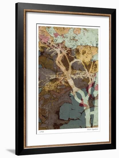 Weathered Trees in Blue 1-Mj Lew-Framed Giclee Print