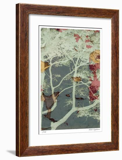 Weathered Trees in Blue 2-Mj Lew-Framed Giclee Print