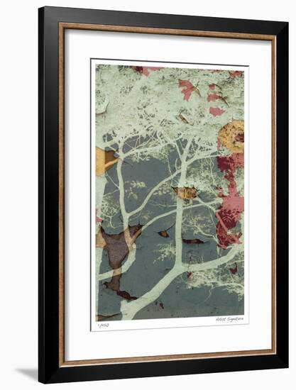 Weathered Trees in Blue 2-Mj Lew-Framed Giclee Print