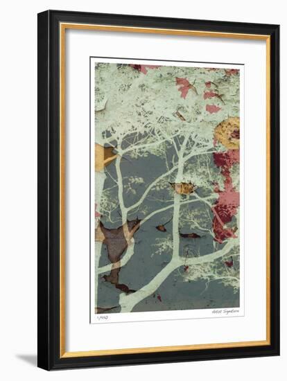 Weathered Trees in Blue 2-Mj Lew-Framed Giclee Print