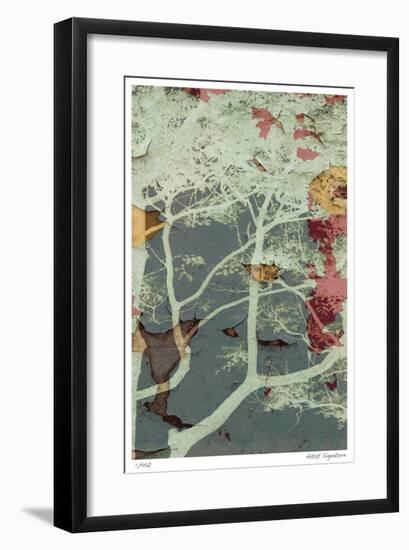 Weathered Trees in Blue 2-Mj Lew-Framed Giclee Print