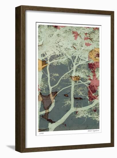 Weathered Trees in Blue 2-Mj Lew-Framed Giclee Print