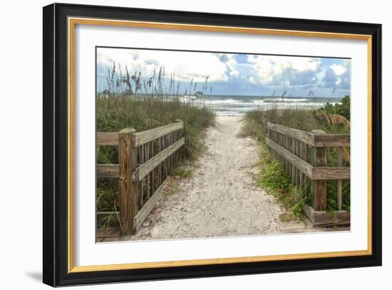 Weathered Walk-Mary Lou Johnson-Framed Art Print